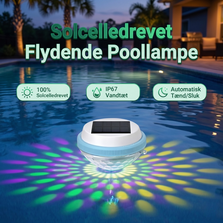 HydraGlow™ – Lampada da piscina solare impermeabile con colori RGB