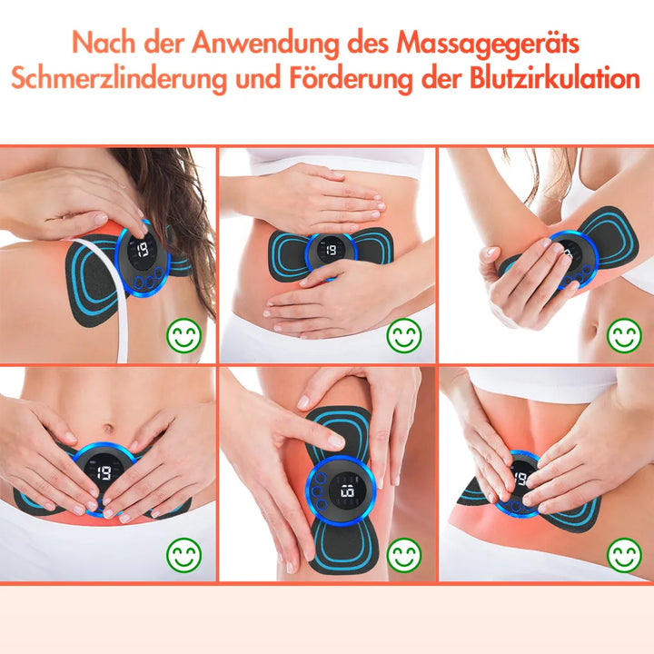 Apparecchio per massaggi elettrico | Massaggio del collo e della schiena | 15 livelli di intensità | Portatile e ricaricabile