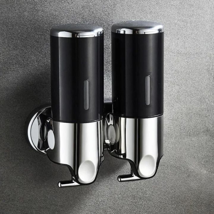 Distributore di sapone da parete | Acciaio inossidabile &amp; ABS | Design moderno | Salvaspazio &amp; Ricaricabile