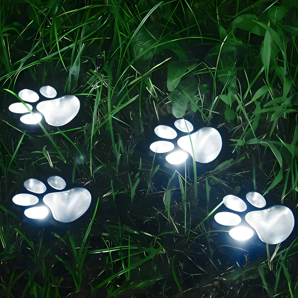 GlowPaws™ – Lampes de Chemin Extérieures Alimentées par Solaire