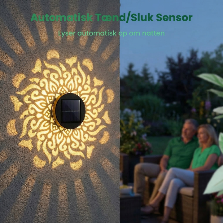 AuraGlow™ – Lampe de Projection Mandala Solaire