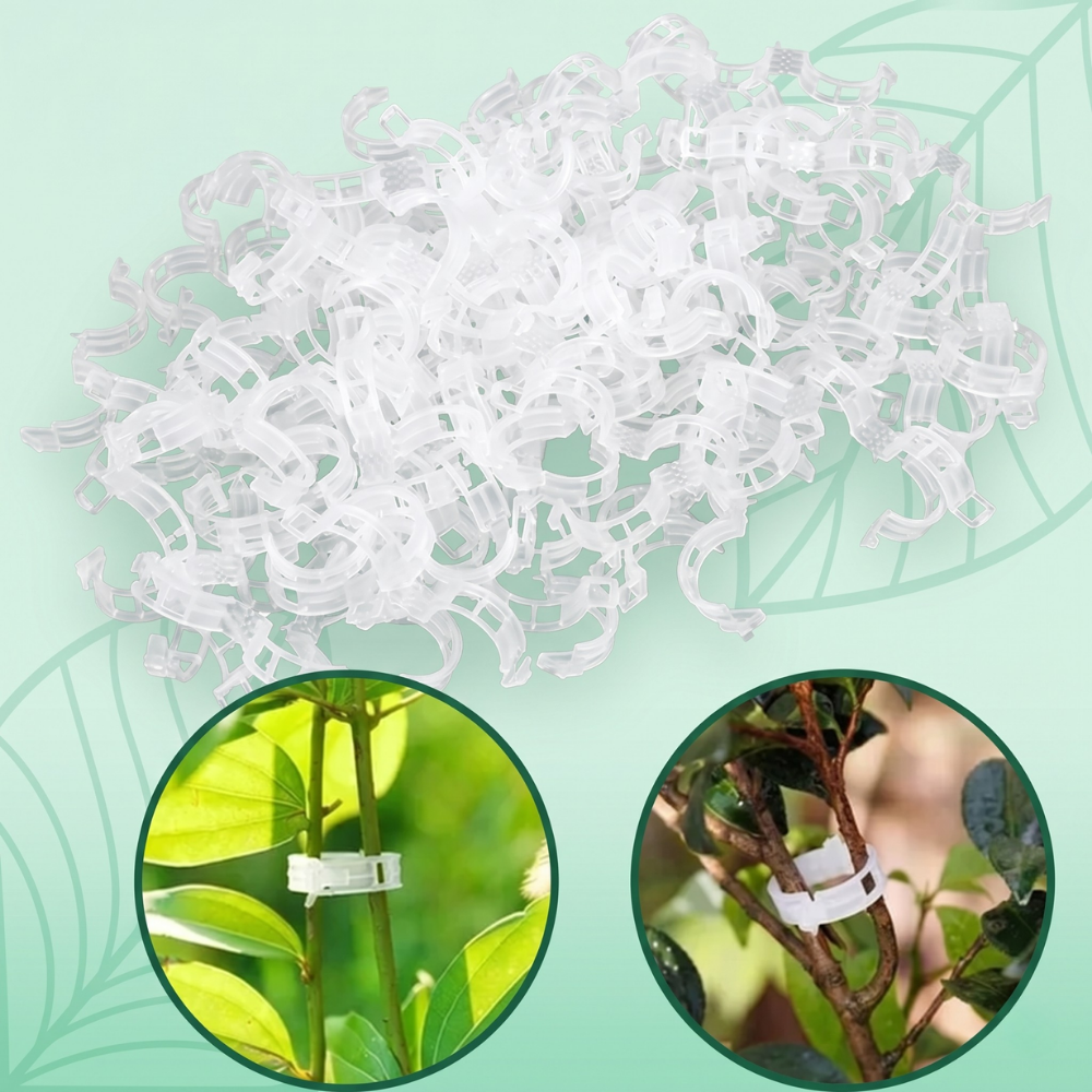 VineGrip™ – Clips de Soutien Réutilisables pour Plantes de Jardin
