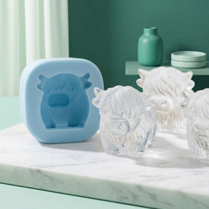 FrostMoo™ – Stampo per Ghiaccio 3D con Bestiame delle Highlands Scozzesi