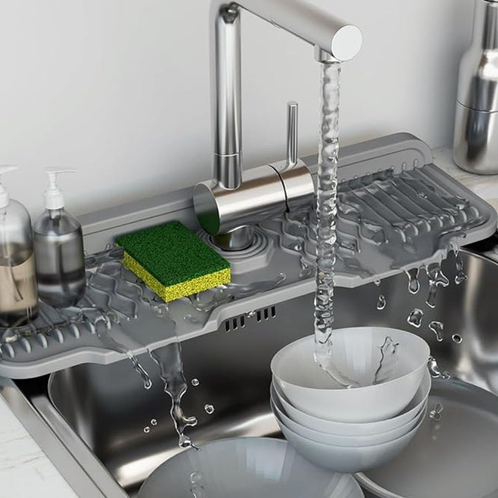 Tappetino in Gomma per Lavello con Rubinetto Aqua Slope