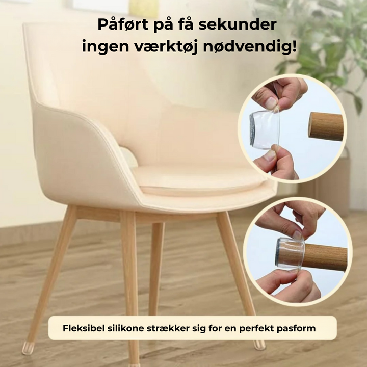 SilentGlide™ – Protezioni premium per piedi di sedia