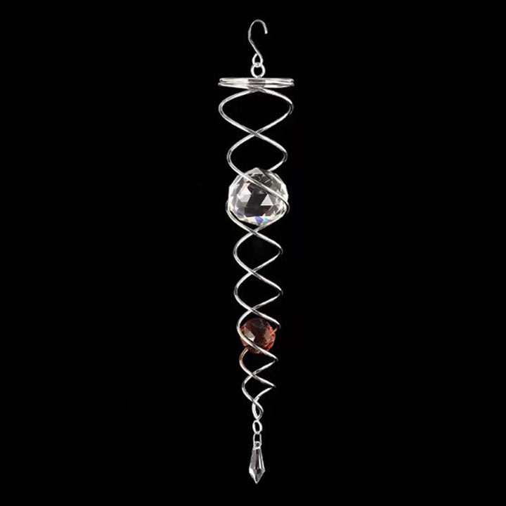 KrystalSpiral™ - Carillon à Cristal Rotatif pour Élégance et Énergie