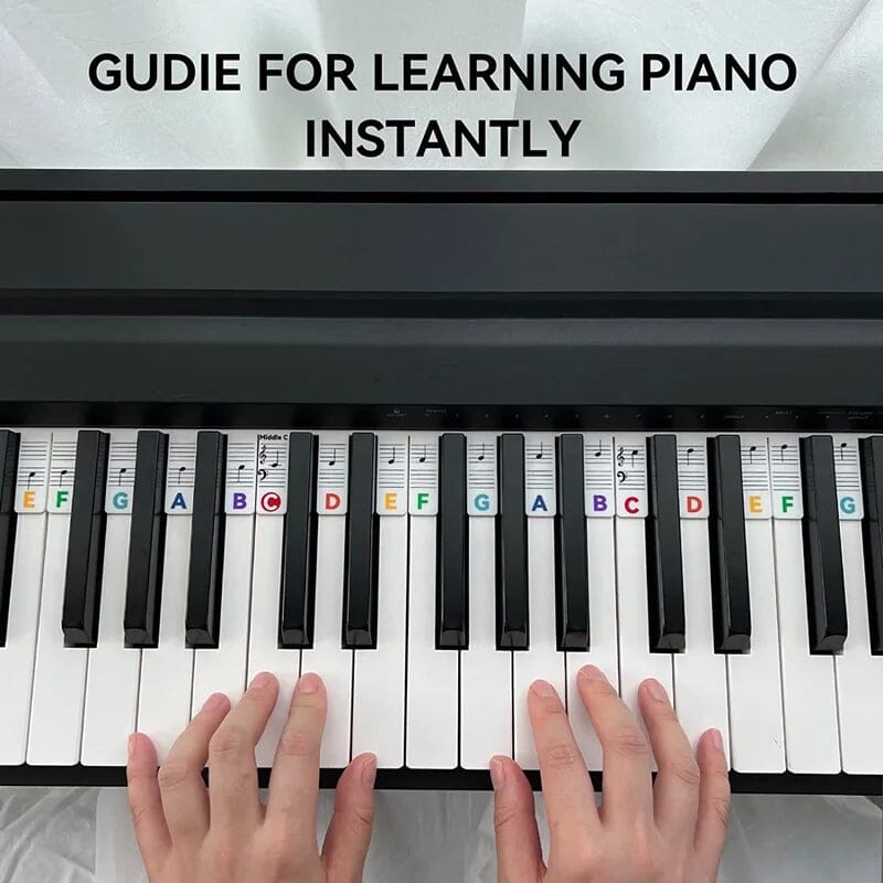 Etichette per tasti di pianoforte rimovibili