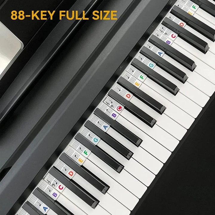 Etichette per tasti di pianoforte rimovibili