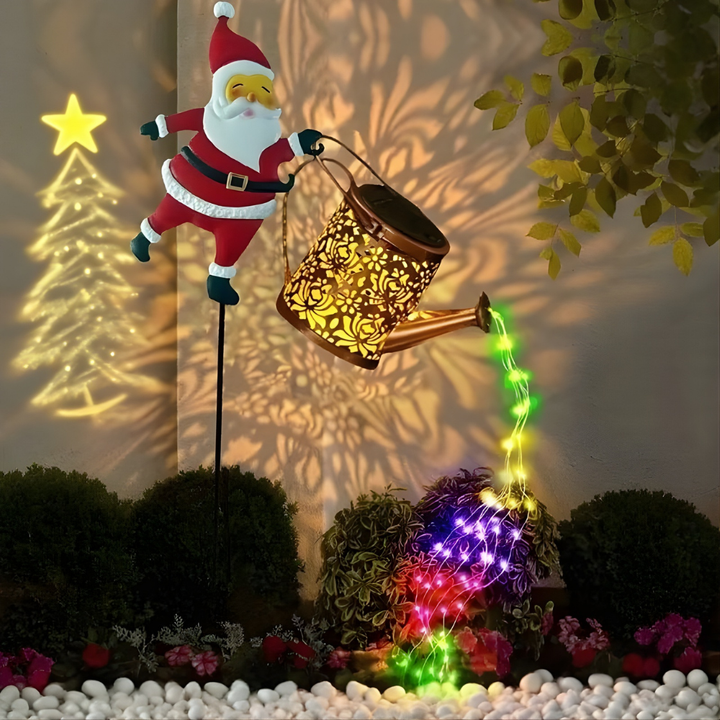 NoelPour™ – Lampe de Jardin à Panneaux Solaires de Père Noël