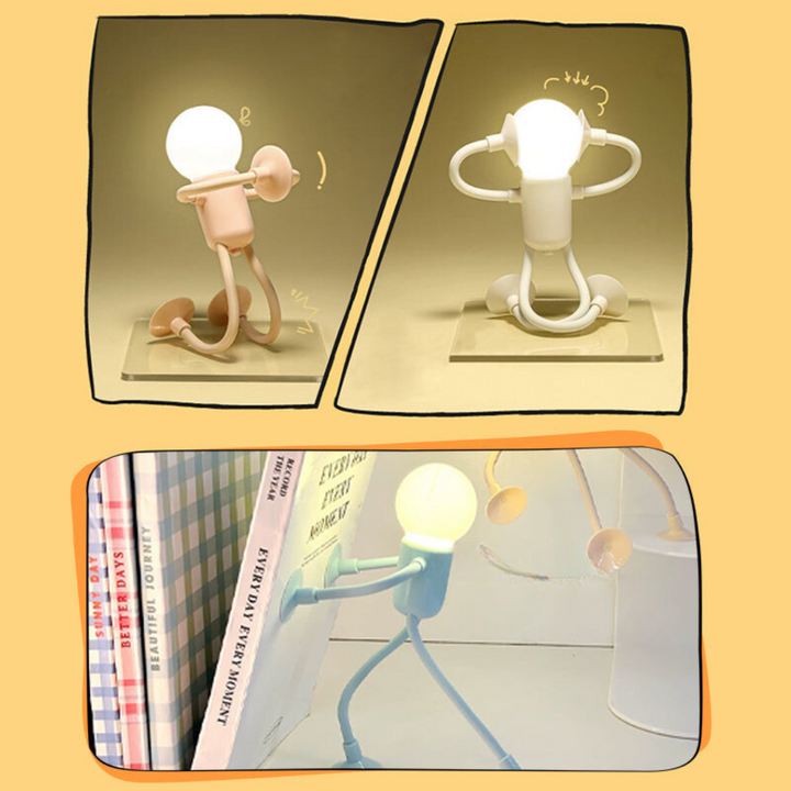 BeamLight Lampada Notturna LED | Figurina Regolabile dal Design Sportivo | Bianco Caldo &amp; Energeticamente Efficiente | Lampada Decorativa Creativa