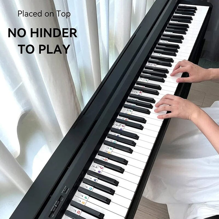 Etichette per tasti di pianoforte rimovibili