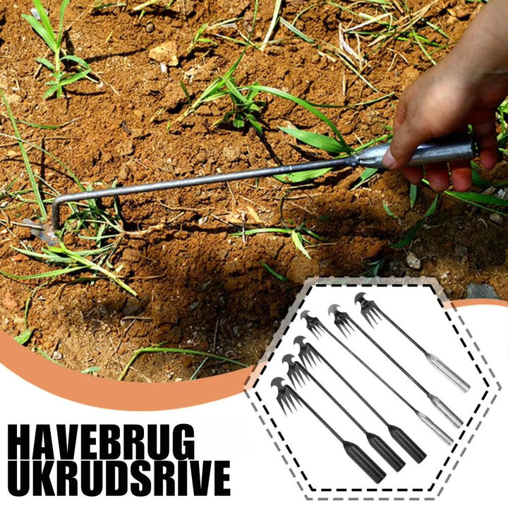 RootRake™ – Outil de désherbage multifonction à 4 dents