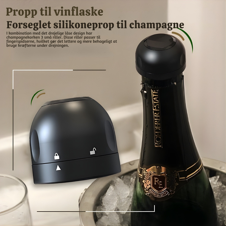 VinoLock™ – Sigillatore Rotativo Ermetico per Bottiglie di Vino e Bevande