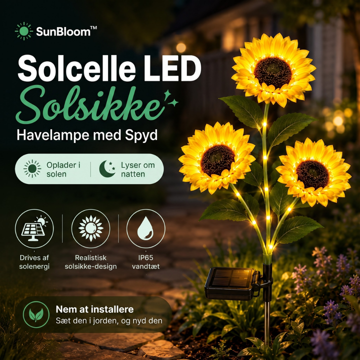 SunBloom™ – Lampada a girasole solare con LED per il giardino