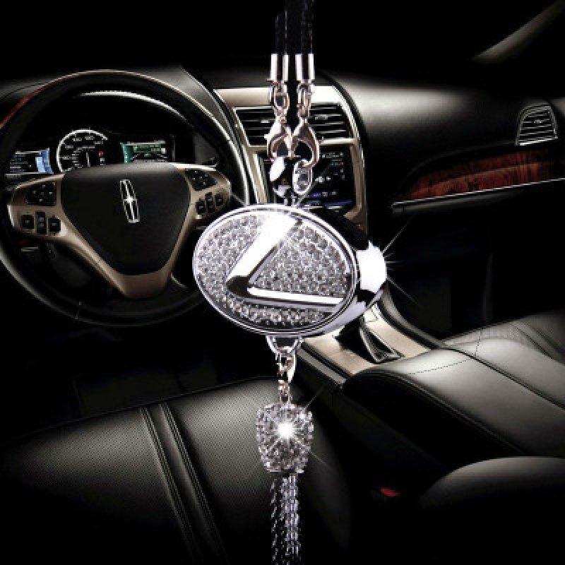 Porta-profumo Auto | Cristallo &amp; Lega di zinco | Decorazione scintillante &amp; Idea regalo