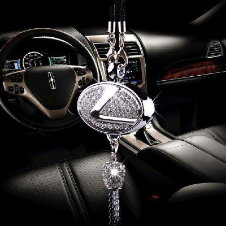 Porta-profumo Auto | Cristallo &amp; Lega di zinco | Decorazione scintillante &amp; Idea regalo