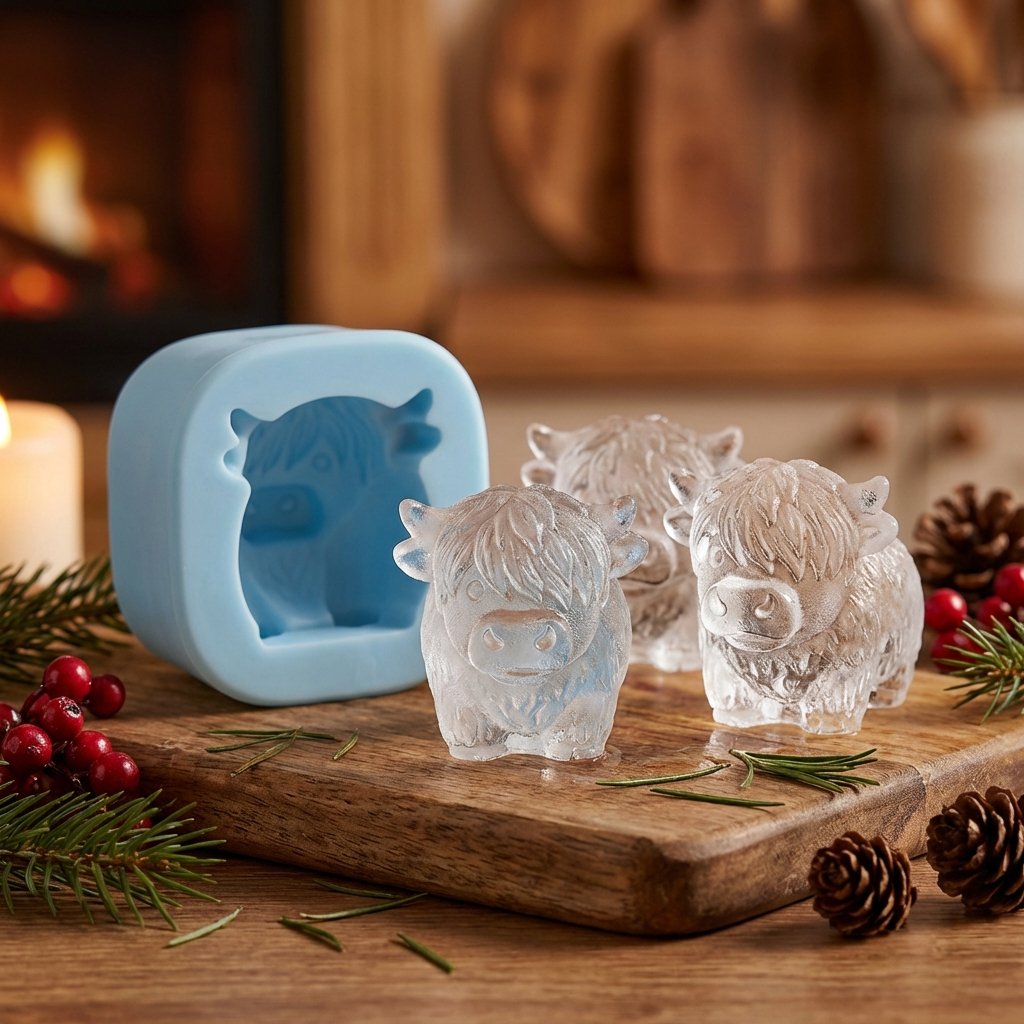 FrostMoo™ – Stampo per Ghiaccio 3D con Bestiame delle Highlands Scozzesi