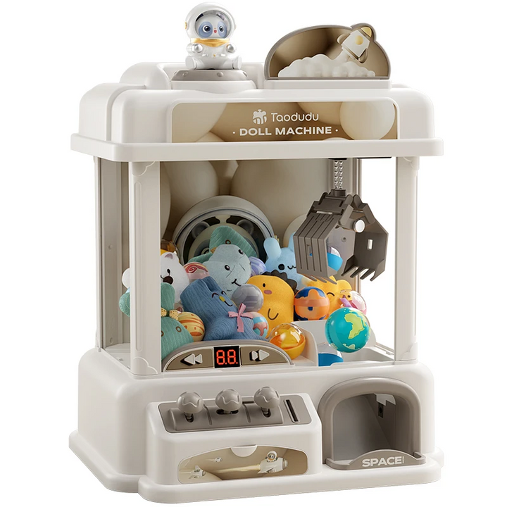 Macchina per Giocattoli Mini Operata da Monete per Bambini, Gioco Arcade con Premi di Peluche