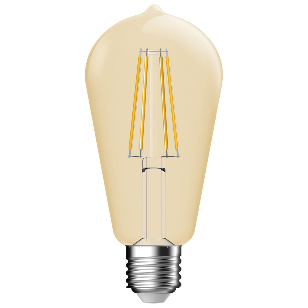 E27 400lm 5.4w ST64 LED Filamento Luce Calda Dimmerabile