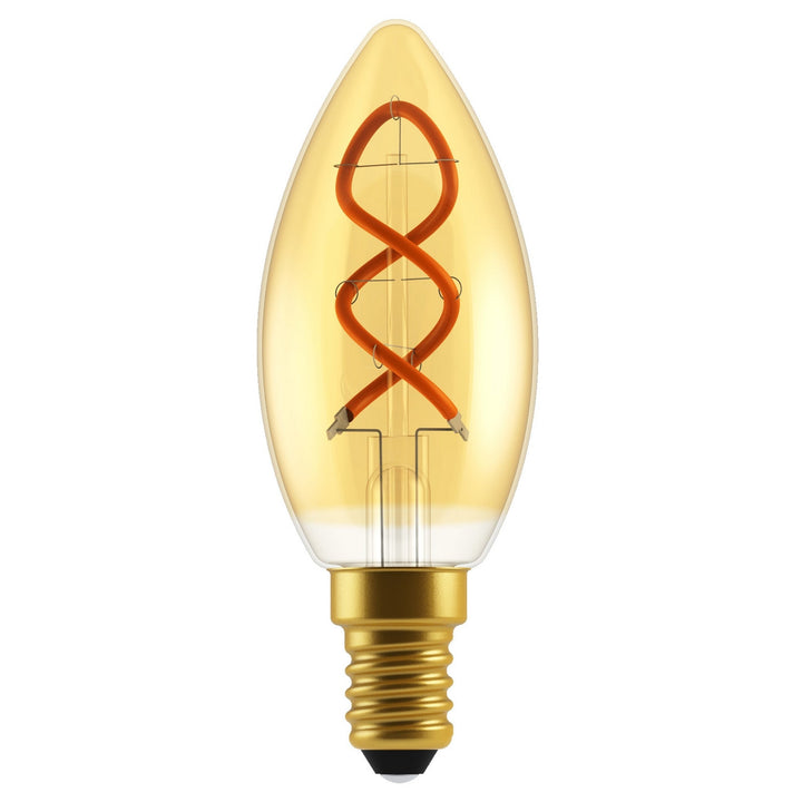 Lampadina LED a filamento a spirale Deco E14