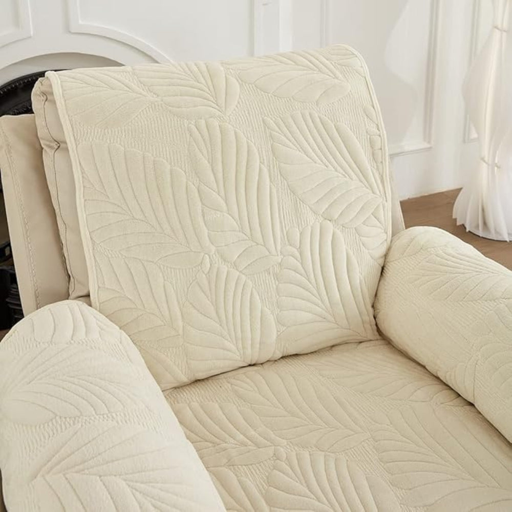 Copertura per Poltrona con Motivo Foglia Verde