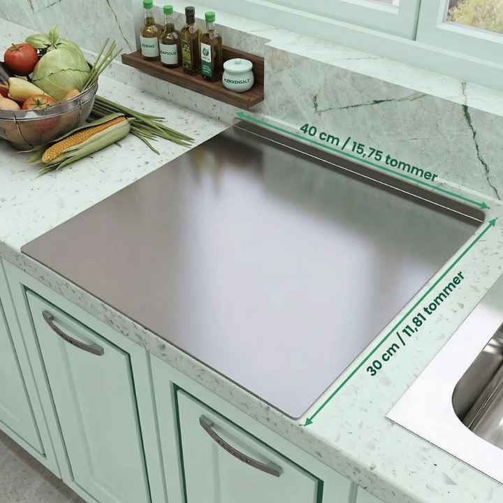 ChefPrep™ – Tagliere Premium in Acciaio Inossidabile