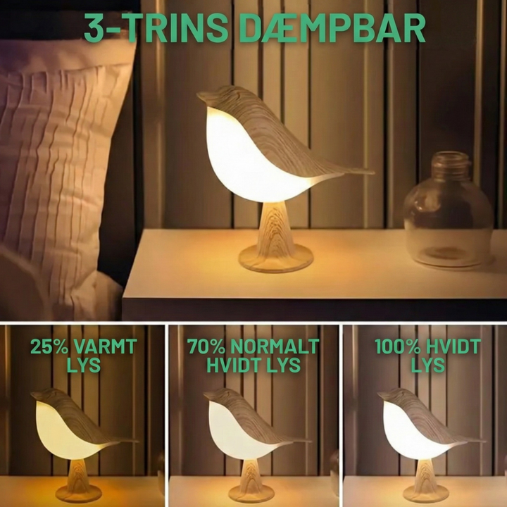 ZenGlow™ - Lampada da Comodino Elegante Ispirata agli Uccelli