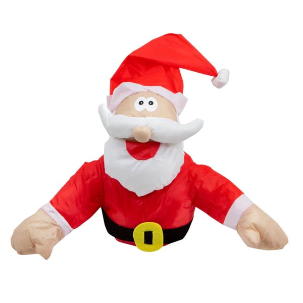 JollyCrash™ – Décoration de Fenêtre de Crash du Père Noël et des Rennes