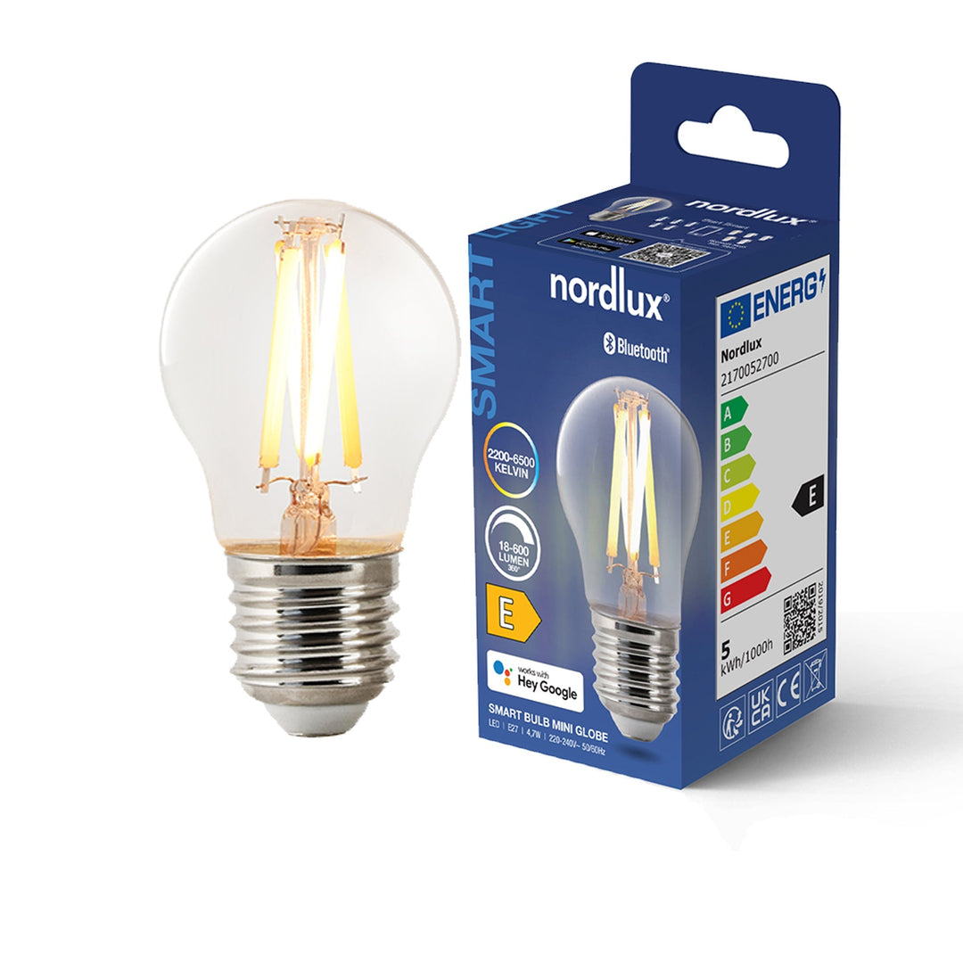 Lampadina Smart Mini Globe G45 E27 600lm