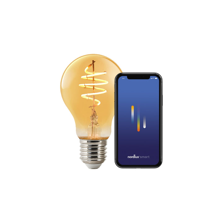 Lampadina Smart Deco Standard E27 380lm, Ambra