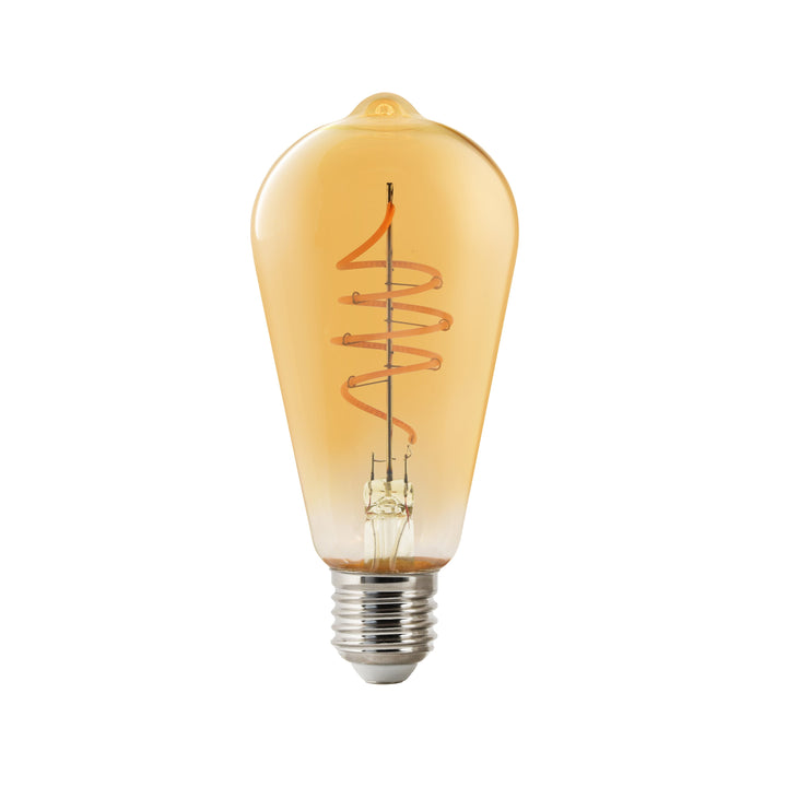 Lampadina Smart Deco Edison E27 ST64 380lm, Ambra