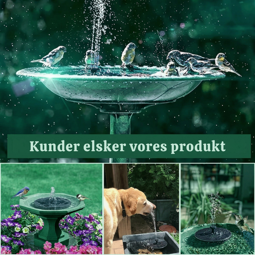 AquaBloom™ – Fontaine à Eau Flottante Solaire Élégante