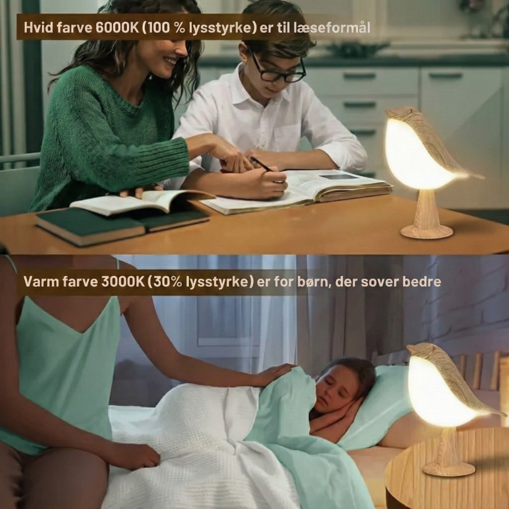 ZenGlow™ - Lampada da Comodino Elegante Ispirata agli Uccelli