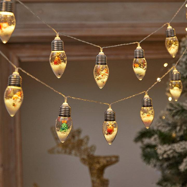 FrostGlow™ – Ghirlanda LED di Natale con Palline di Neve