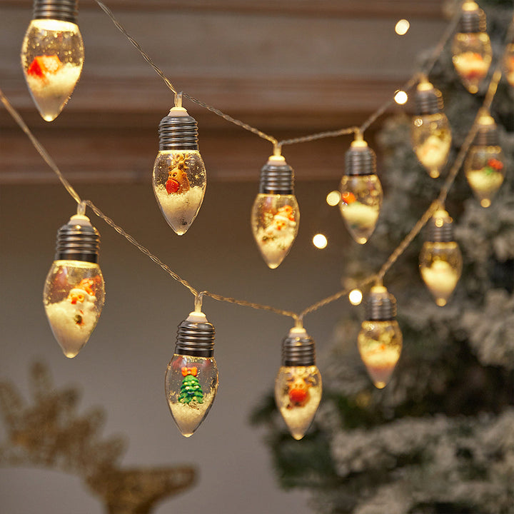 FrostGlow™ – Ghirlanda LED di Natale con Palline di Neve