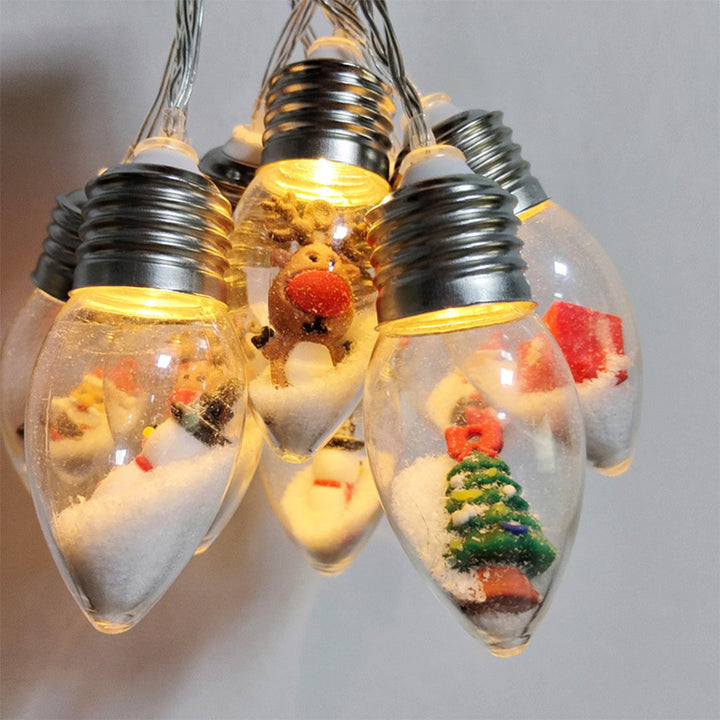 FrostGlow™ – Ghirlanda LED di Natale con Palline di Neve