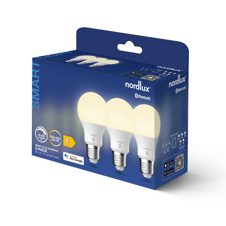 Pacco da 3 lampadine Smart Standard E27 | 900lm | 2200-6500k (equivalente a 60w)