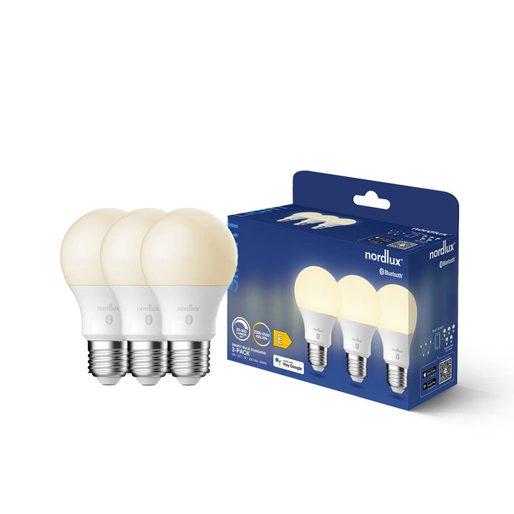 Pacco da 3 lampadine Smart Standard E27 | 900lm | 2200-6500k (equivalente a 60w)