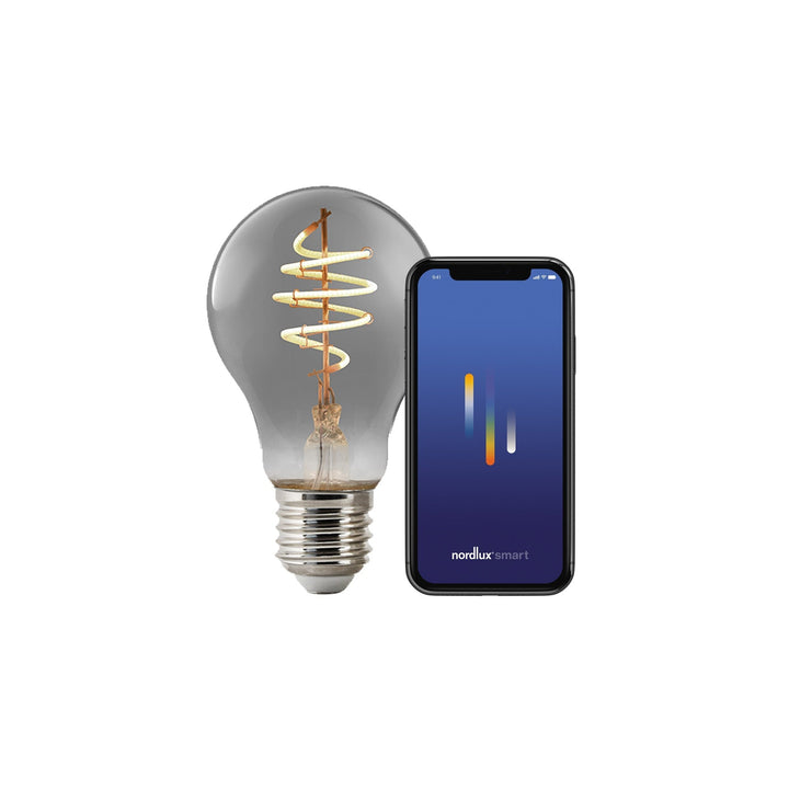 Lampadina Smart Deco Standard E27 100lm, Fumé