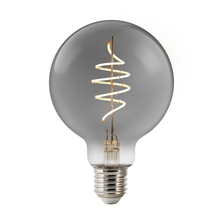 Lampadina Smart Deco G95 Globo E27 100lm, Fumè