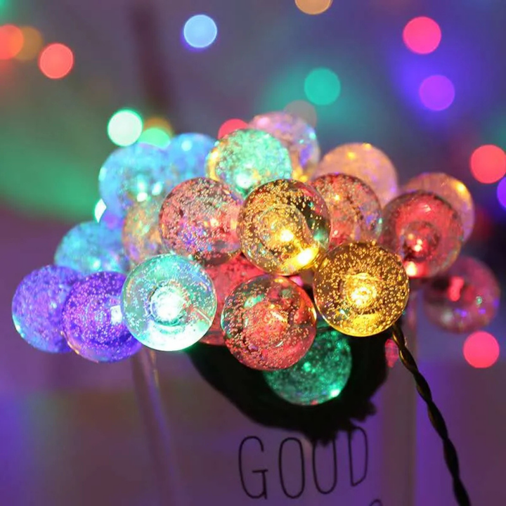 DuskCharm™ – Catene luminose solari impermeabili con luci a sfera