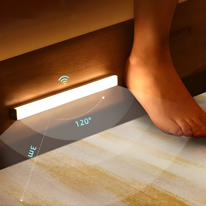 LumoBar™ – Barra LED Magnetica Intelligente con Sensore di Movimento