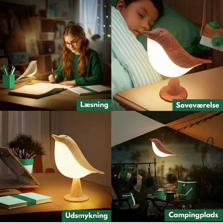 ZenGlow™ - Lampada da Comodino Elegante Ispirata agli Uccelli