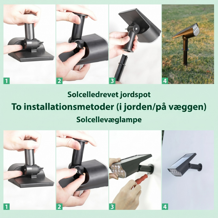 LysPro™ – Proiettore da giardino solare impermeabile