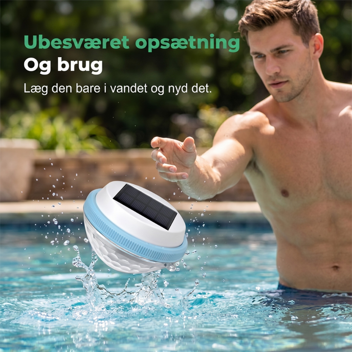 HydraGlow™ – Lampada da piscina solare impermeabile con colori RGB