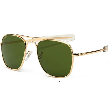 Occhiali da Sole Vintage da Designer per Uomo AO con Stile Militare Americano