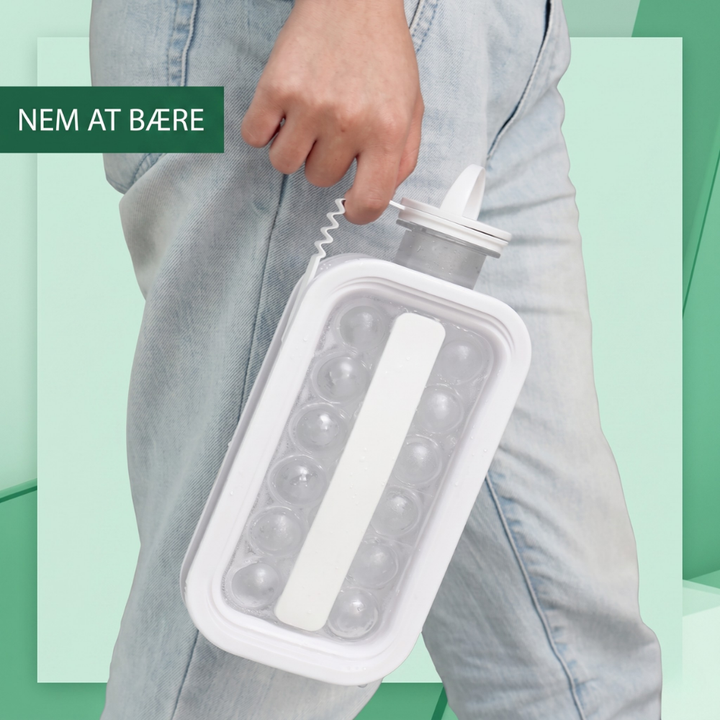 FrostyCraze™ – Bottiglia Portatile 2-in-1 per Palline di Ghiaccio e Ghiaccio