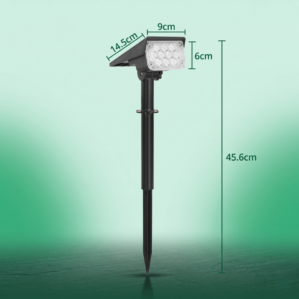 LysPro™ – Projecteur de Jardin Solaire Étanche