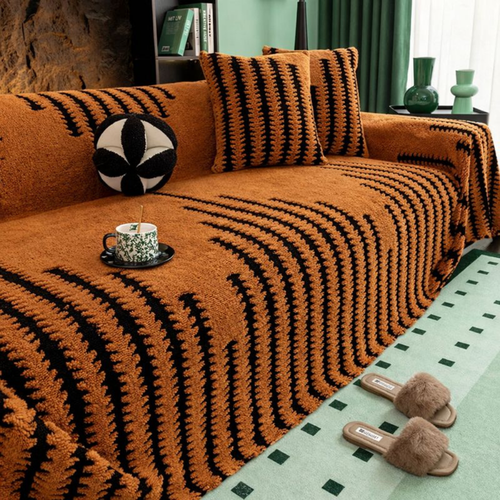 SofaHaven™ – Copertura per divano in velluto antiscivolo