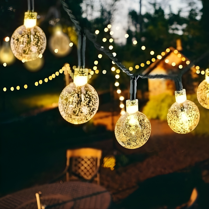DuskCharm™ – Catene luminose solari impermeabili con luci a sfera